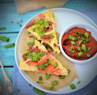 frittata z makaronem